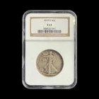 1919-S Walking Liberty Half Dollar 50C 90% Silver NGC F12 - 0384