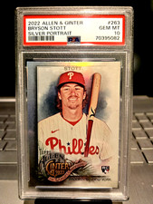 2022 Allen & Ginter Bryson Stott Silver Portrait #263 Gen Mt.10 Phillies 