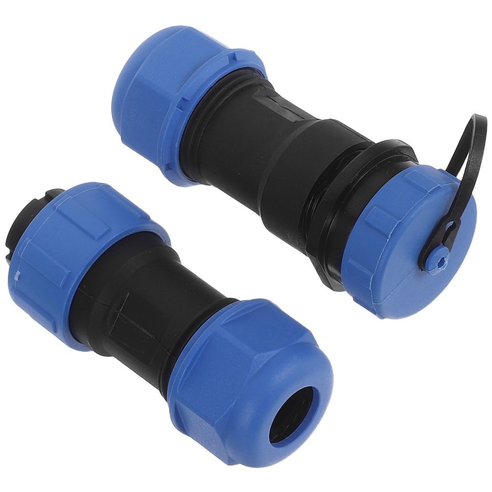 Circular Connector Kit 3 Pin Male Female Panel Mount Plug | eBay Australia