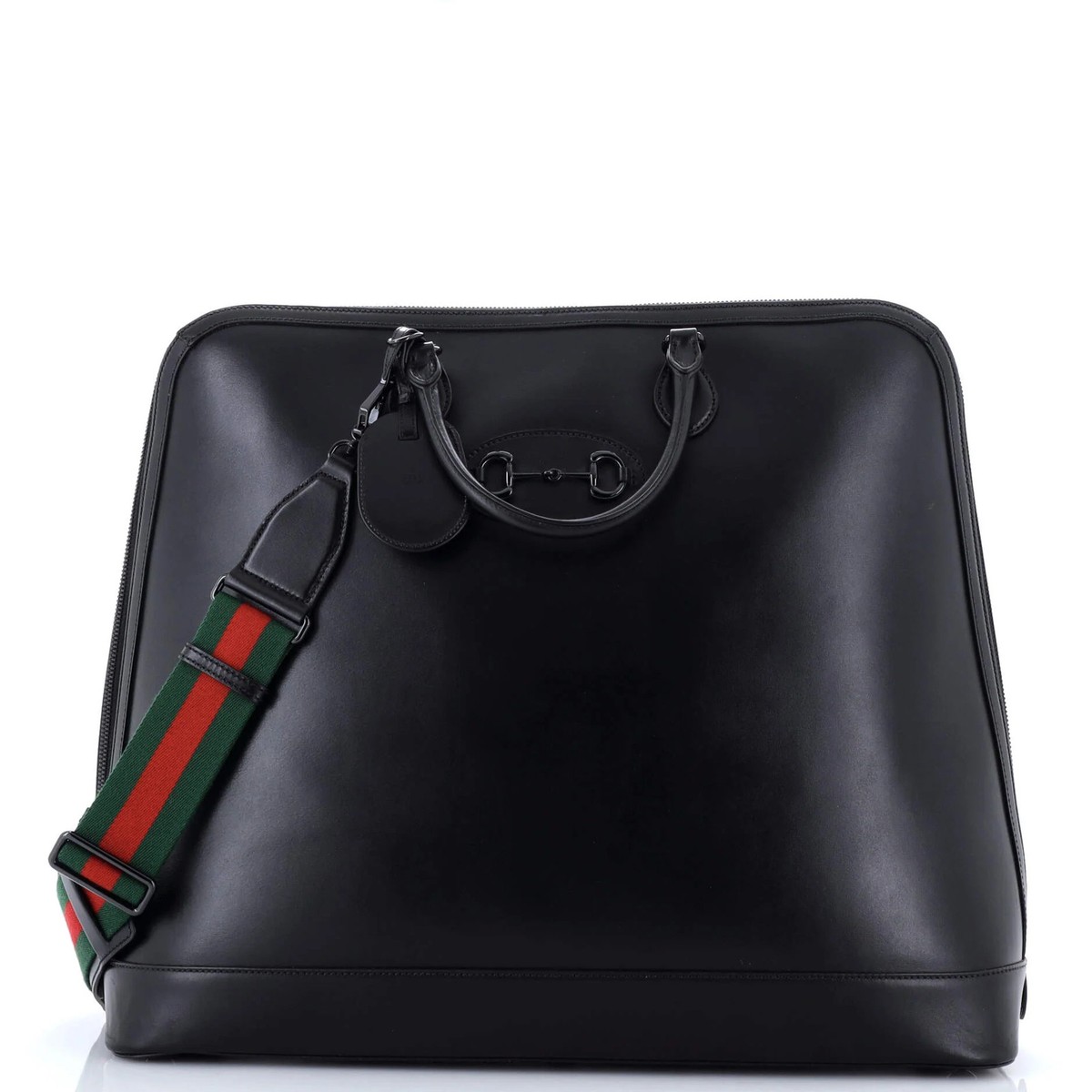 Gucci Horsebit 1955 Web Duffle Bag Leather Large | eBay