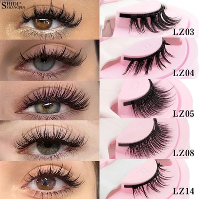Reusable Magnetic Eyelashes Natural Fluffy False Lashes & Tweezer Set No Glue