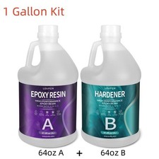 Crystal Clear Epoxy Resin - 1 Gallon Kit - for Jewelry DIY Art Crafts Tumbler
