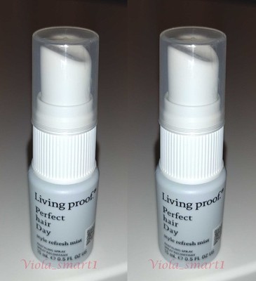 2x LIVING PROOF Perfect hair Day (PhD) Style Refresh Hair Mist 0.5oz/15ml Travel