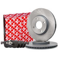 FEBI Bremsscheiben 278mm + Bremsbeläge Vorne für FORD FIESTA 7