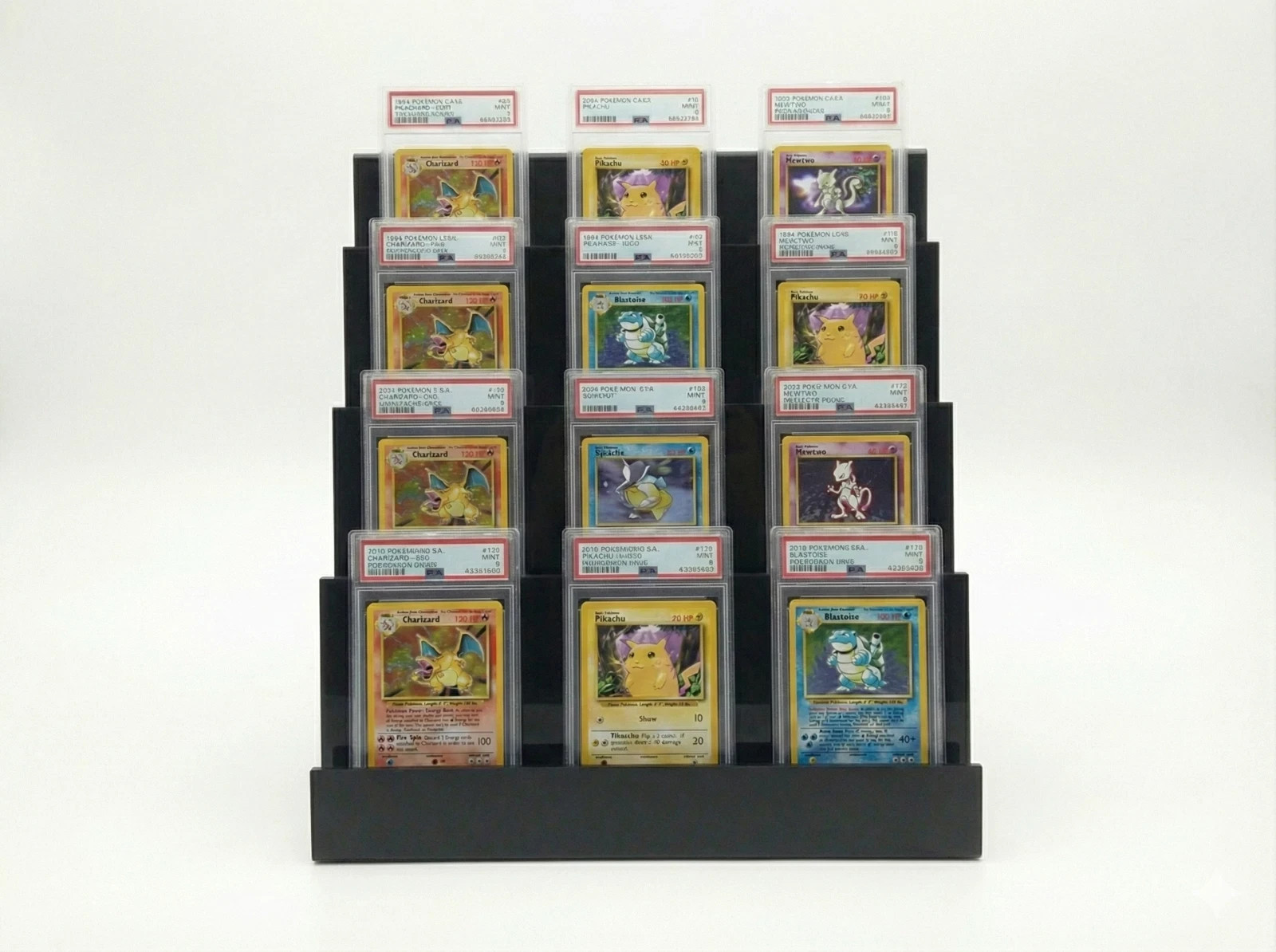 Espositore Carte Pokémon Gradate | Stand Display Premium per 12 Carte Slab PSA foto 3