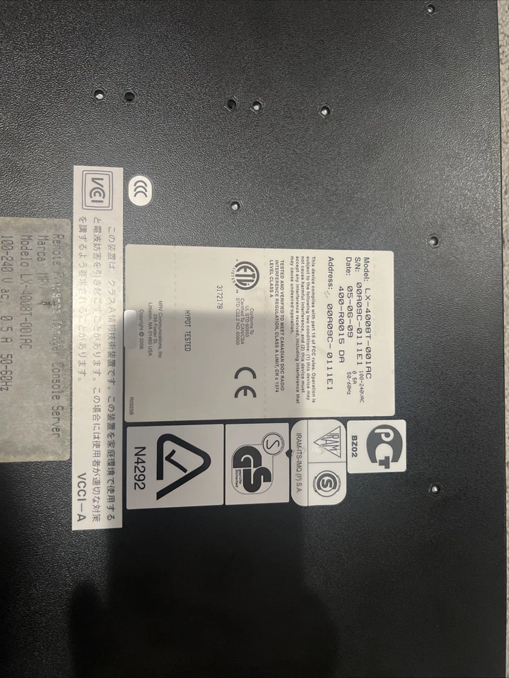 Mrv 4000 T Series Lx-4000t-001ac - Image 2 of 4