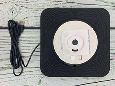 Wall Mounted CD Player with Display Portable USB Music Player DVD Player Black