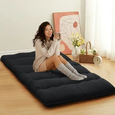 Japanese Style Floor Futon Mattress,Folding Futon Mattress Sleeping Mattress Pad