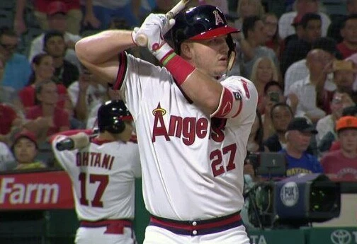 Majestic mike best sale trout jersey