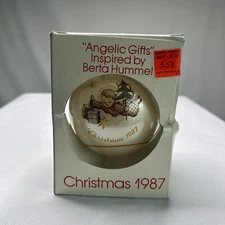 Vintage Schmid "Angelic Gifts" Christmas 1987 Ornament Inspired by Berta Hummel