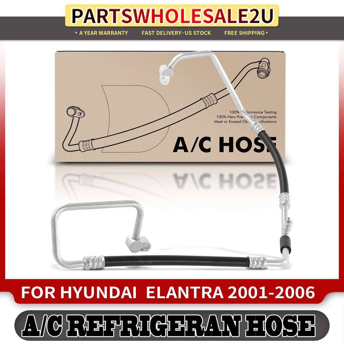 New AC Discharge Line (High Side Hose) For 2001-2006 Hyundai Elantra 2.0L DOHC - View #13