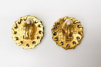 Boucles D'oreilles Oversize Brutalistes Sonia Rykiel Vintage Années 1990 - Neuf Sans Emballage
