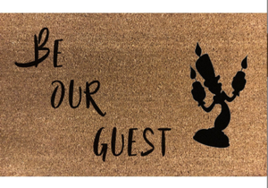 Be Our Guest Disney Fans Brown Coir Internal Door Mat 70x40cm Novelty Gift Ebay