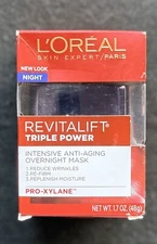 L'Oreal Revitalift Triple Power Night Mask 1.7oz ✨ Anti-Aging Firming Hydration