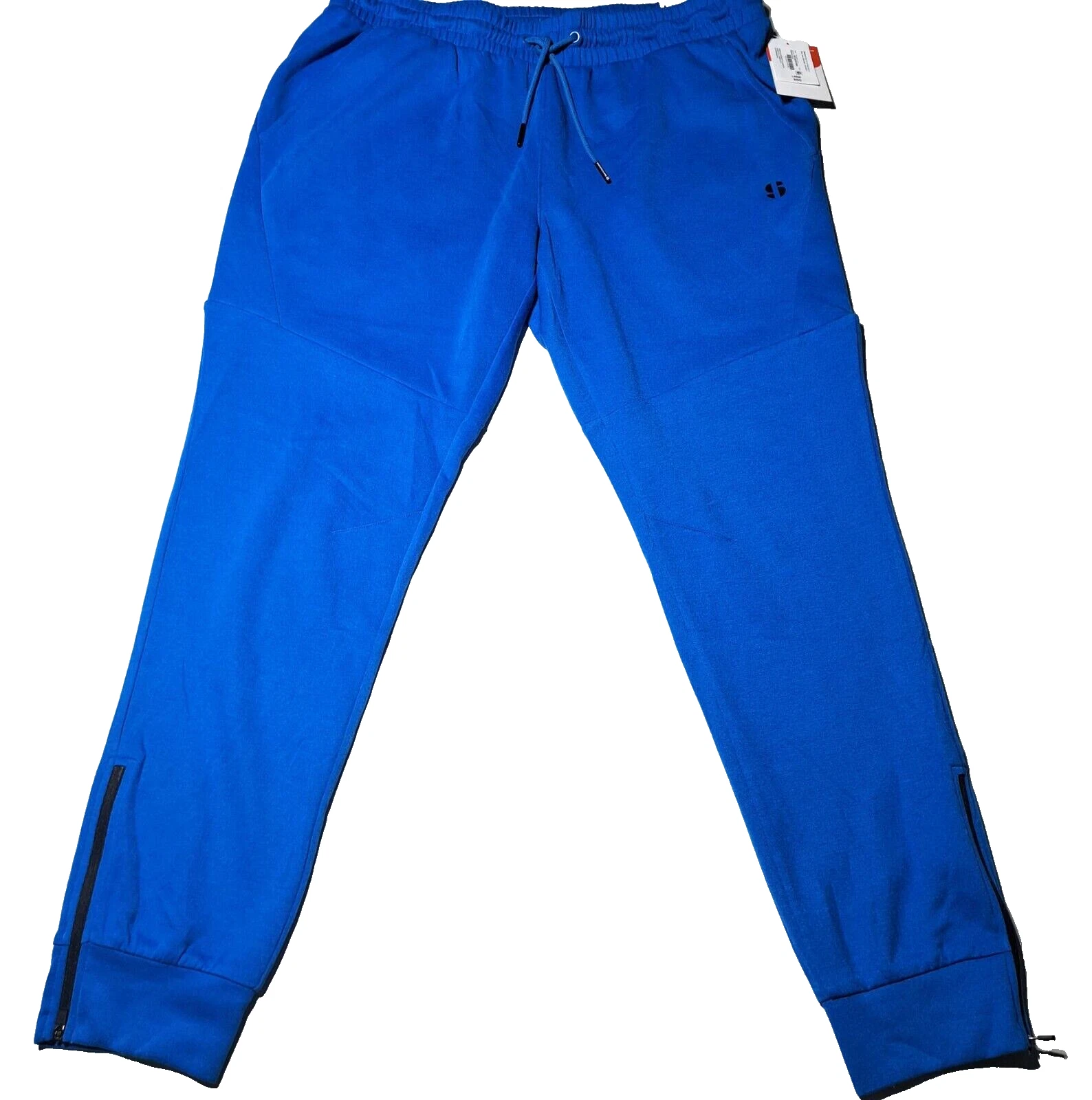 MENS Sport Ilustrated Pull On Joggers Athletic Pants Large NWT soft touch BLUE