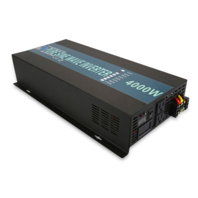 Pure Sine Wave Solar Inverter 4000W 12/24V DC to 120/240V AC Car Power Inverter