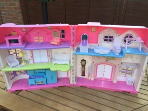 plastic dollhouse