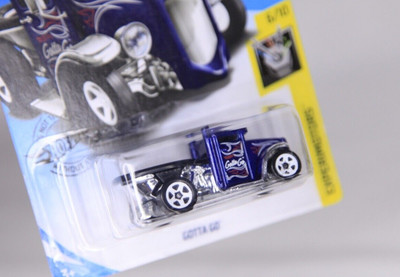 Gotta Go Blue Hot Wheels Experimotors Lowered Ford Truck Rat Rod Special Feature