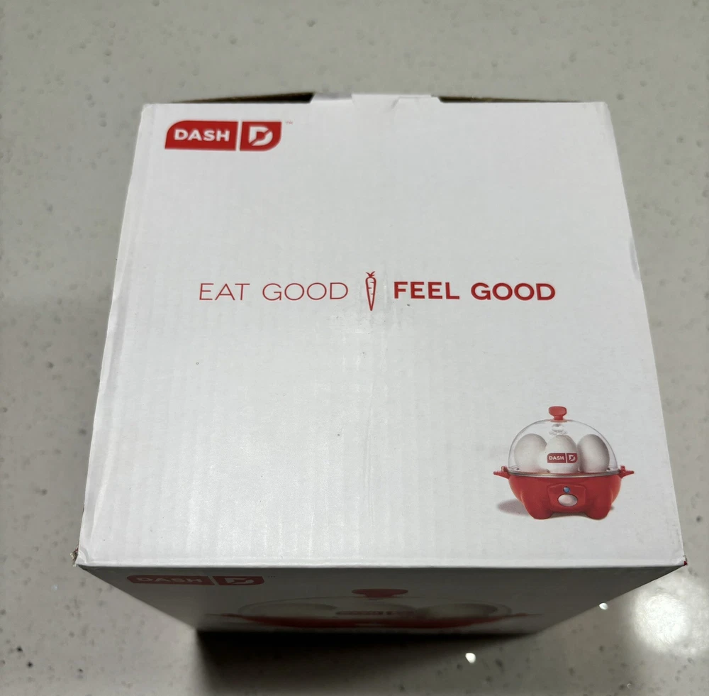 DASH Go Rapid Egg Cooker Red for Quick Easy Eggs and Omelettes