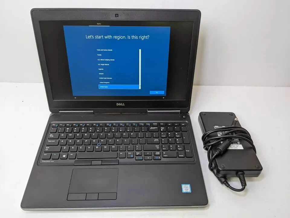 Dell Precision 7520 15.6" FHD Xeon E3-1505M 32GB RAM 512GB SSD Quadro M2200 Win - Image 2 of 4