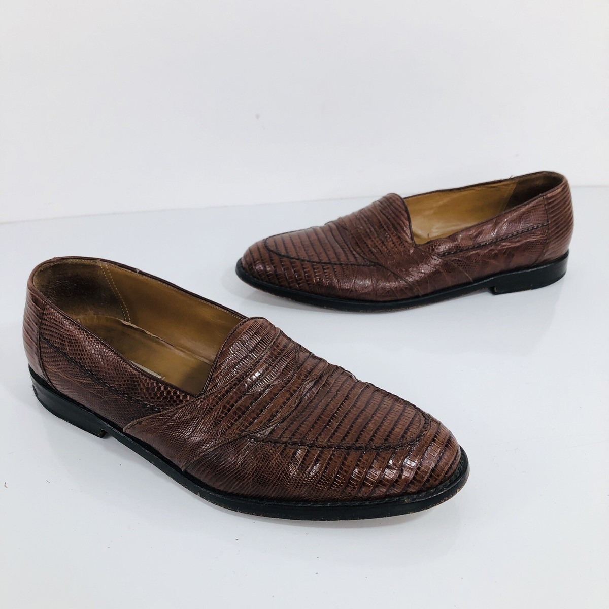 Mezlan men’s genuine lizard shoes Paolo De Marco by Mezlan Genuine lizard men main image 3