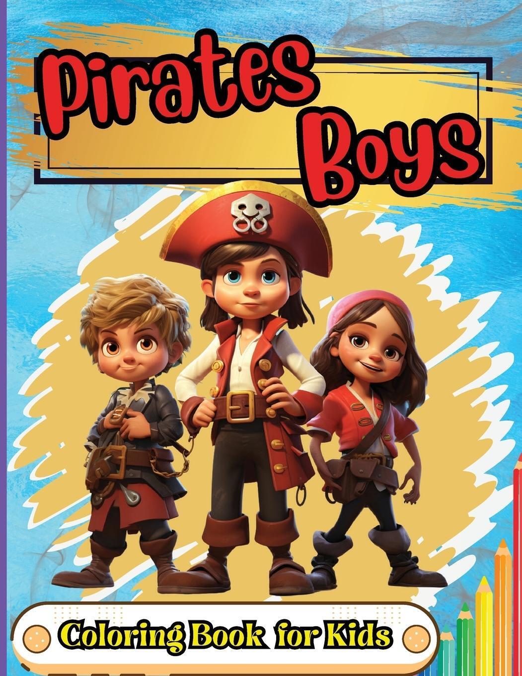 Thumbnail - Pirates Boys Coloring Book For Kids | Simona | Taschenbuch | Paperback
