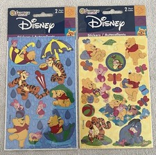 Vintage Sandylion Stickers Winnie the Pooh - Rain/Picnic 4 sheets New in Pack