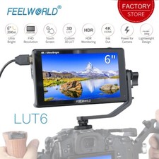 FEELWORLD LUT6 6inch 2600nits HDR/3D LUT HDMI Field Monitor 4K for DSLR Camera