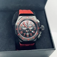 Mint Swiss Legend Trimix Diver Men's Red Chronograph Day/Date 20ATM 44mm Watch