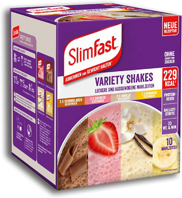 SlimFast Variety Shakes Protein Shake Probierpaket Gemischt Diät Shakes 
