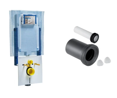 CASSETTA DA INCASSO GEBERIT COMBIFIX SIGMA 8 CM CON TELAIO PER SANITARI SOSPESI.