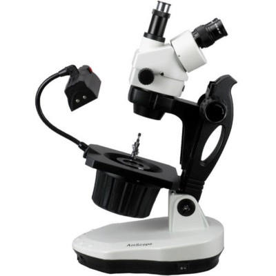 AmScope 3.5X-45X Advanced Jewel Gem Stereo Zoom Microscope