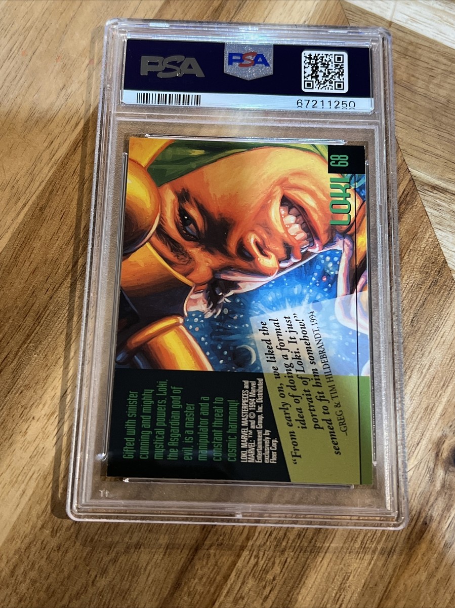 1994 Fleer Marvel Masterpieces Loki #68 Gold Foil Signatures