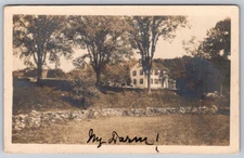 My Farm House Exterior View RPPC Real Photo Postcard Stamped