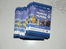 34 Packs of Unopened Disney Worlds of Wonder Cards Star Wars Pixar Marvel New!