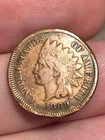 1869 Indian Head Cent Penny- Fine/VF Details
