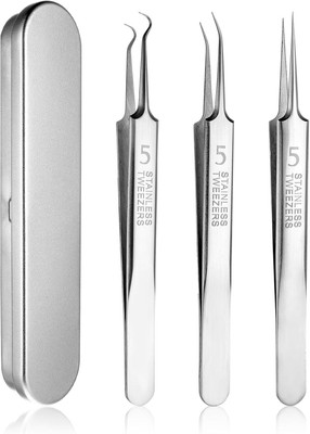 Sharp Tweezers Blackhead Pimple Skin Care Removal Professional Tool-3PCS