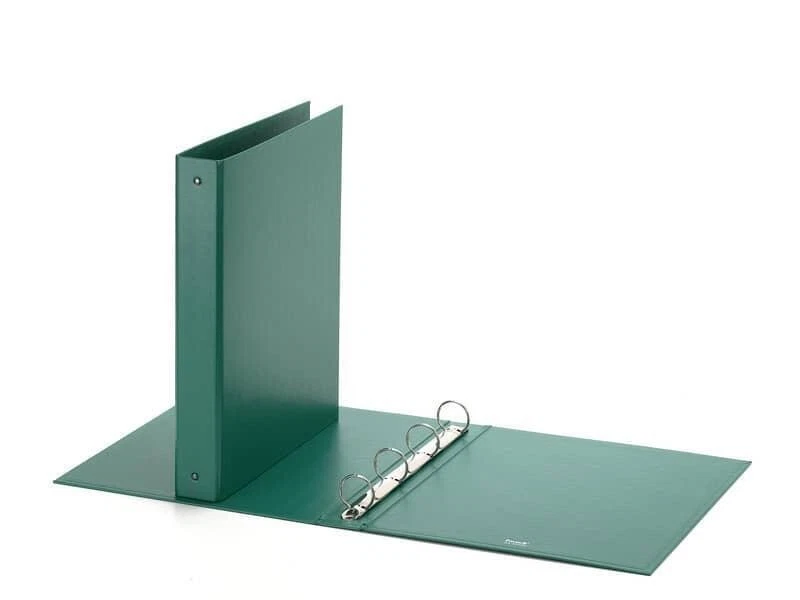 Raccoglitore Europa 22x30 cm 4 anelli tondi Ø 30 mm - dorso 4 cm verde FAVORIT