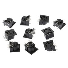 10 Pcs/Set PCB Panel Mount Female Connector DIN5 DIN 5-Pin DS-5-01 MIDI