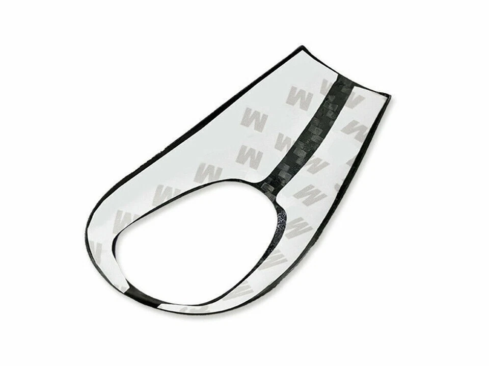 Cubierta de perilla de cambio de marchas de fibra de carbono real apta para BMW M3 M5 M6 E90 E60 Foto 3 de 4