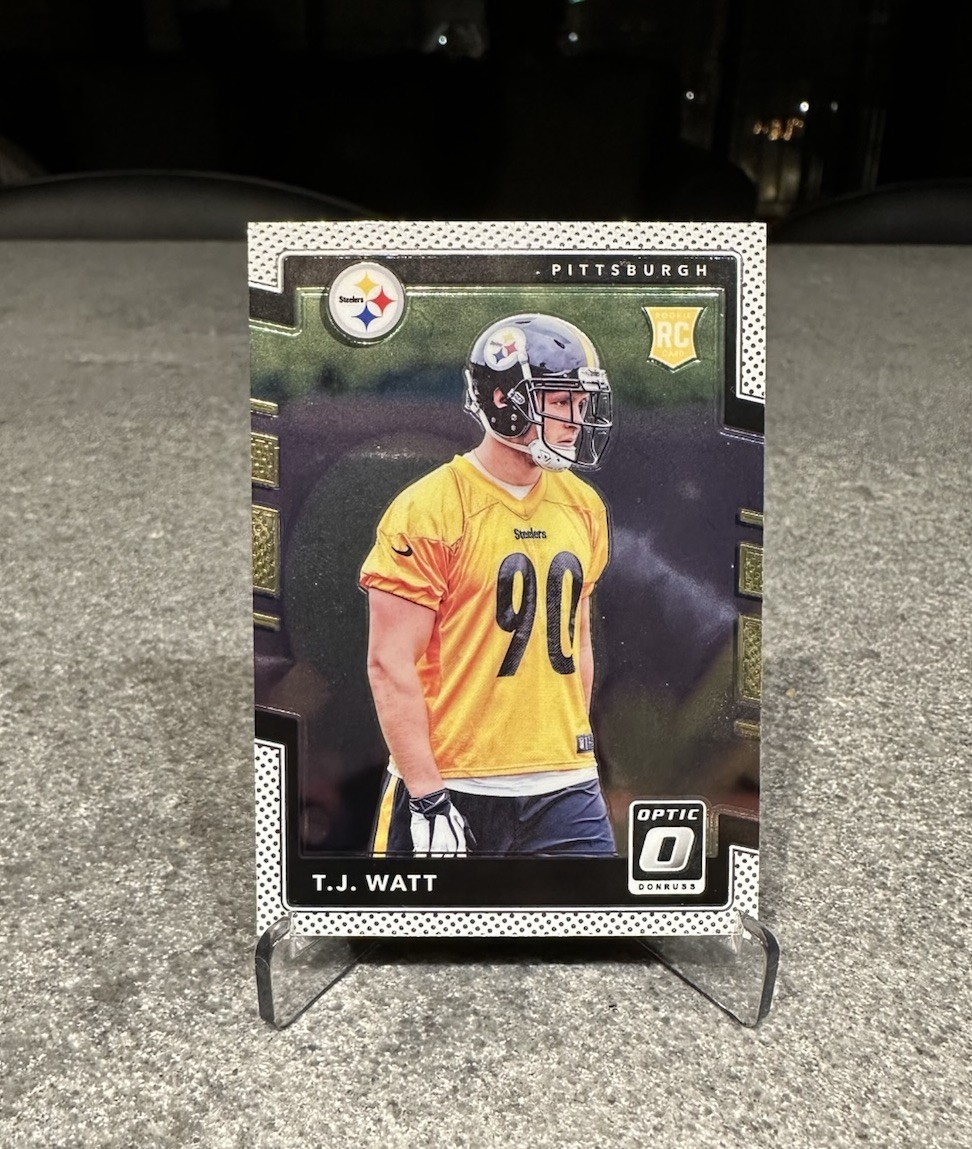 2017 Panini Donruss Optic - TJ Watt #122 Chrome Rookie Card Pittsburgh Steelers