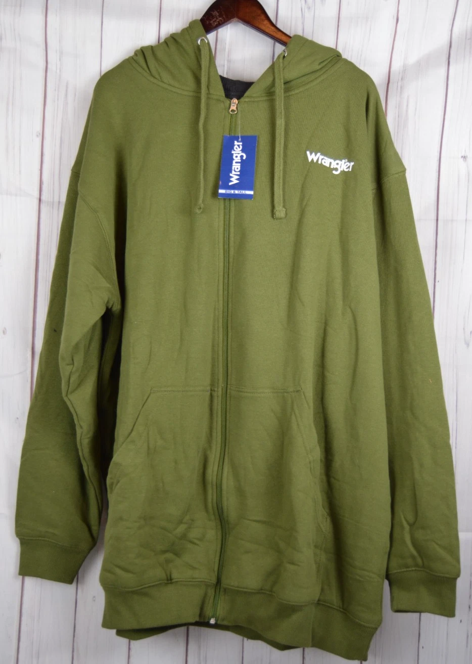 Wrangler Big and Tall Thermal Lined Zip Up Hoodie Mens 3XL NWT