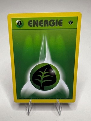 Pokemon TCG - Grass Energy Energie 1st Edition German Base Set 99/102