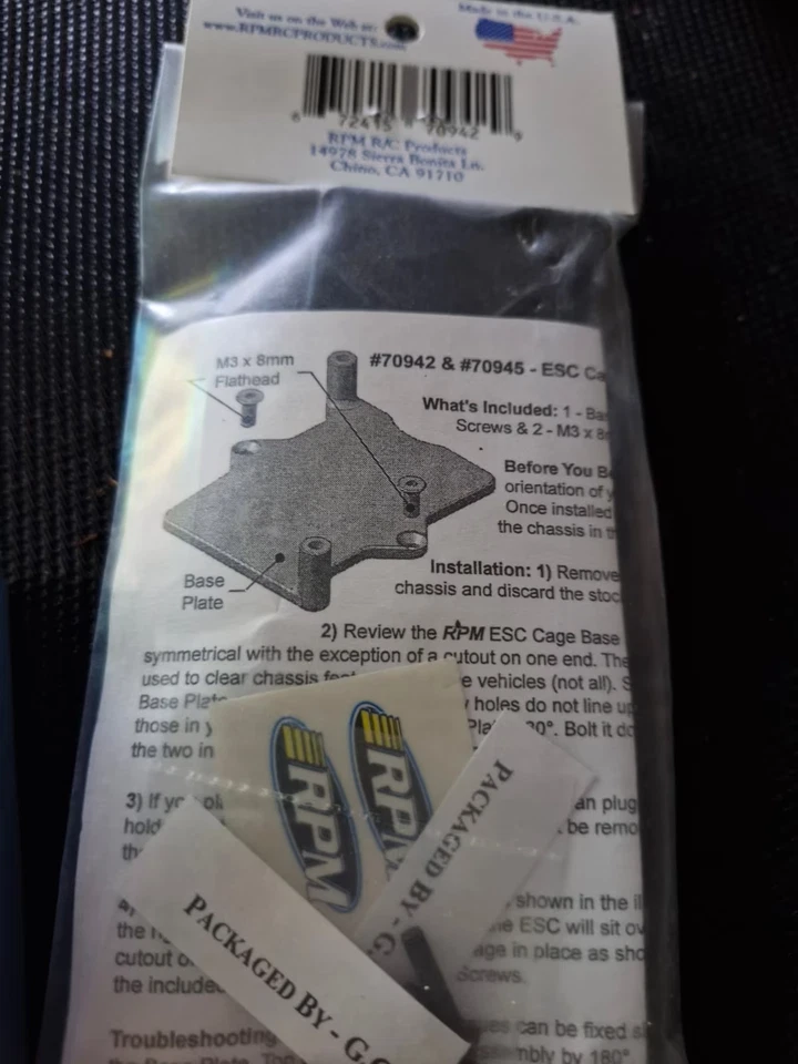 ESC Cover Schutz für Traxxas VXL-3S RPM 70942 RC Car Modellbau Reglerkäfig - Bild 2 von 4