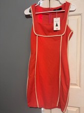 Zesica Women's Sleeveless Trim Bodycon Dress Size M