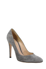 Gianvito Rossi Womens Suede Slide On Classic Pumps Grey Size 39 9