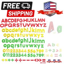123 PCs Magnetic Form Letters and Numbers with Uppercase and Lowercase Plus S...