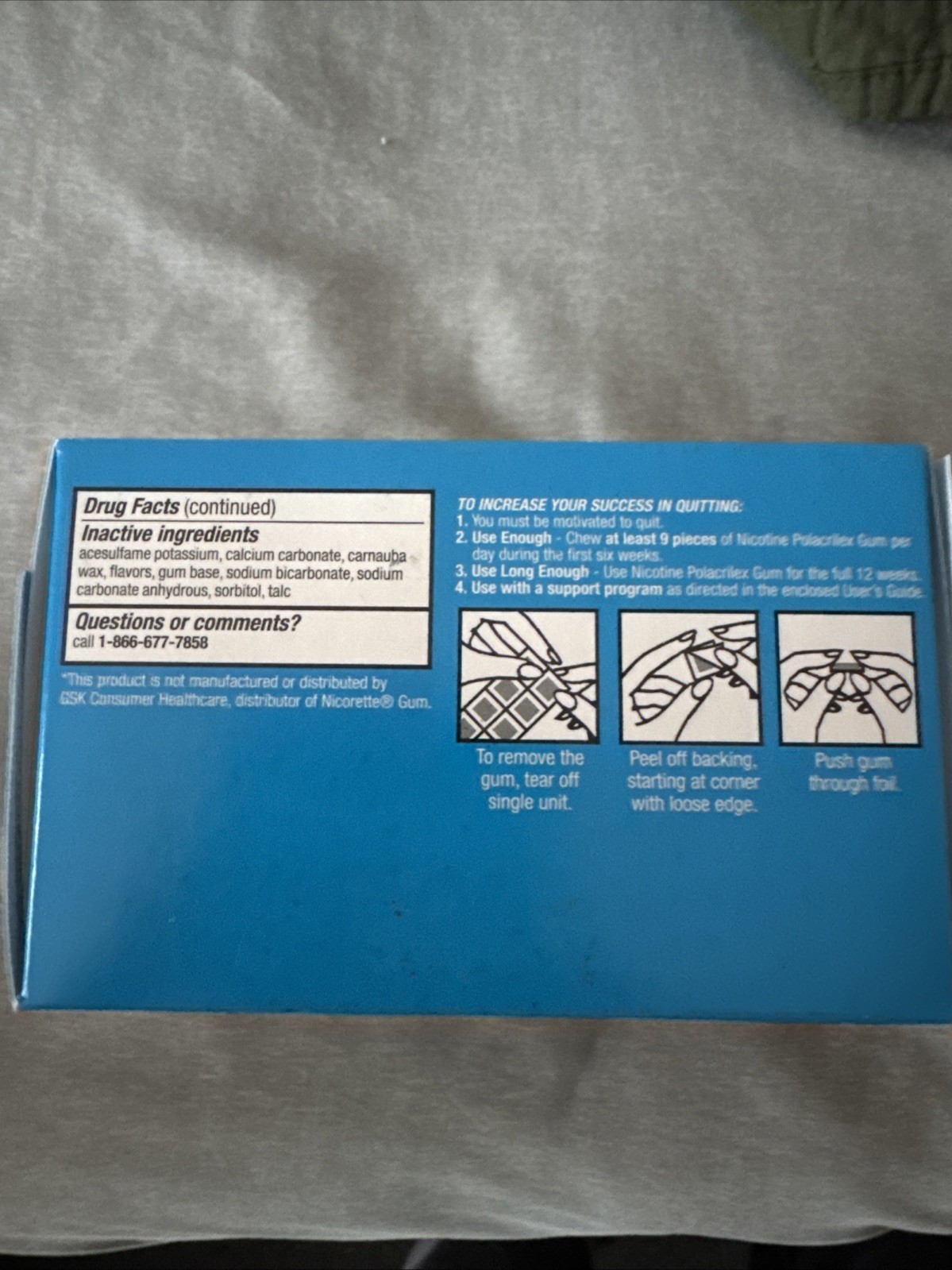 Rite Aid Nicotine Gum Sealed Uncoated Original 2mg 170 Pieces Sealed Exp: 01/27