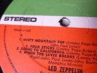 NMint Misty Mountain TOP vinyl record Led Zeppelin  IV(4) Lp ZOSO Complete