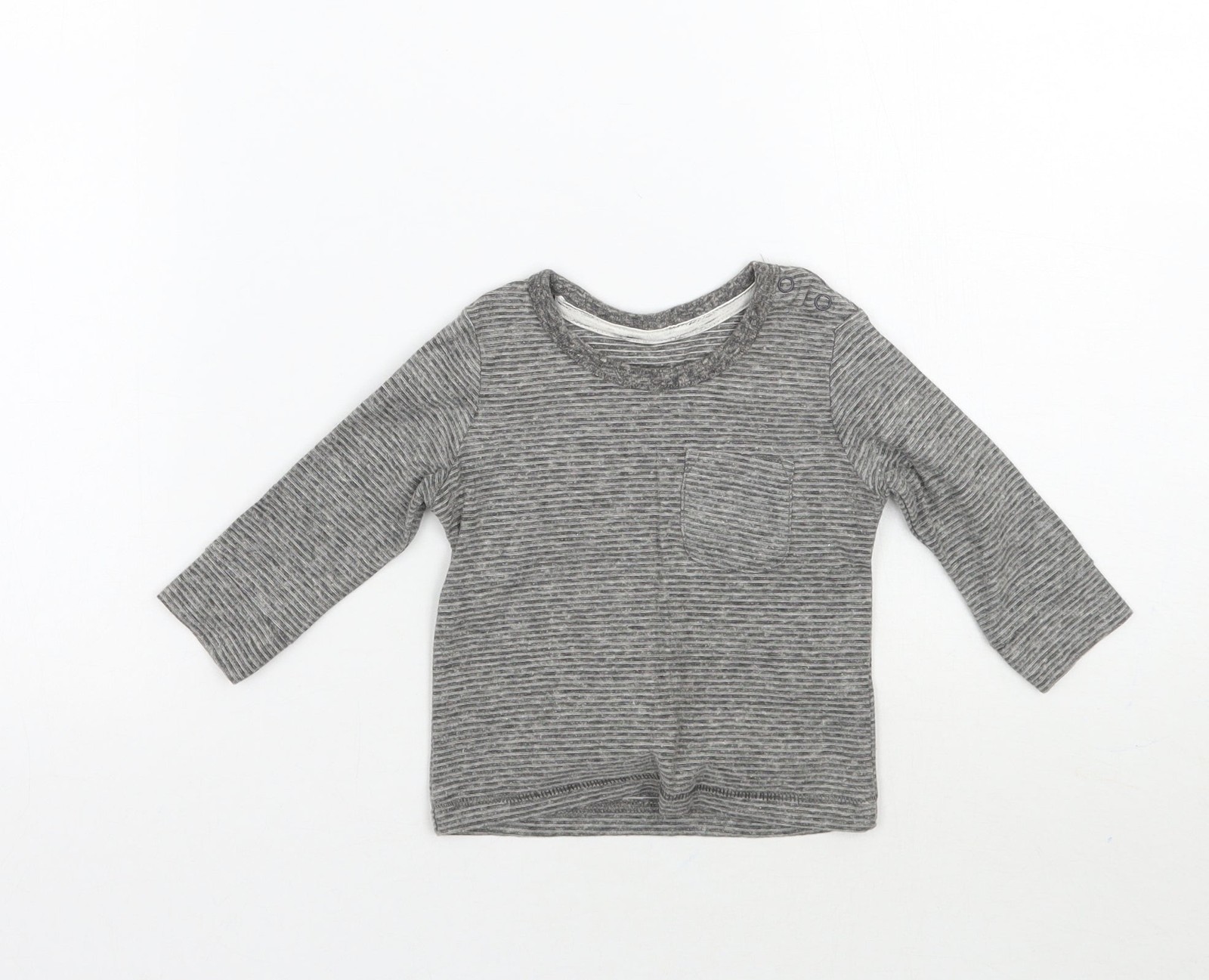 Baby UK Size 0-3 Months George Grey Basic T-Shirt